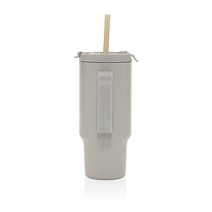 Recyklovaný nepropustný kompaktní termohrnek 480ml, šedá