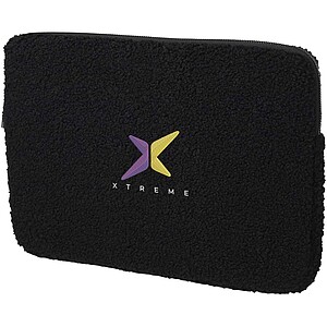 Recyklovaný sherpa obal na notebook, černá