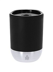 Recyklovaný termohrnek, 290 ml, černá