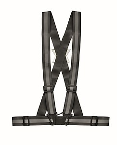 Reflexní pás na tělo, černý - reklamní předměty