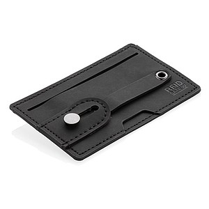 RFID pouzdro na karty 3 v 1 na telefon, černá - reklamní předměty