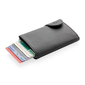 RFID pouzdro na karty a peněženka C-Secure, černá - reklamní předměty