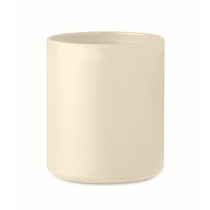 Rovný plastový hrnek, objem 300ml, béžová