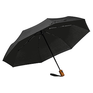 RPET deštník, černá - reklamní deštníky
