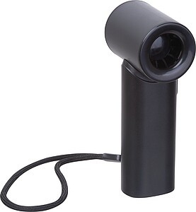 Ruční ventilátor s 5 rychlostmi, černá - reklamní předměty