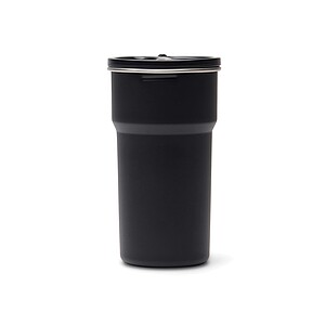 Sada 4 nerezových kelímků 250 ml, černá