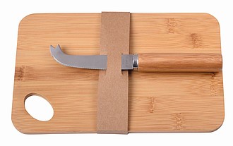 Sada BAMBOO CHEESY, hnědá - reklamní předměty