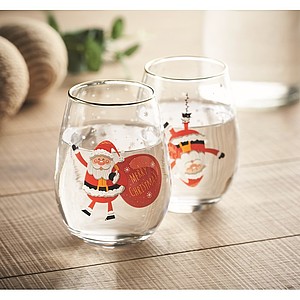 Sada dvou sklenic s motivem Santa Clause, 330ml