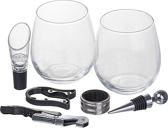 Sada na víno v krabičce, béžová