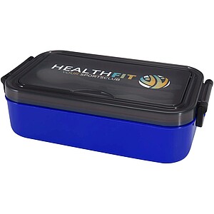 Sada obědového boxu a příborů, modrá