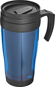 SAGRAT Plastový termohrnek, 0,4 l, modrá - termohrnek s vlastním potiskem