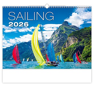 Sailing 2026, nástěnný kalendář, prodloužená záda - reklamní kalendáře