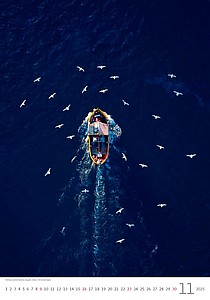 Sailing 2026, nástěnný kalendář, prodloužená záda