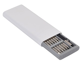 SALTION Velká sada šroubováků v plastové krabičce, bílá