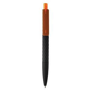 SAMANO Černá propiska X3 Smooth touch, modrá n., oranžová