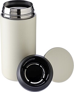 SAMLAR Dvoustěnný termohrnek z nerezové oceli, 350 ml, krémová bílá