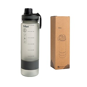 SCHWARZWOLF KIBO Sportovní tritanová láhev, objem 800 ml, šedá - reklamní předměty