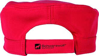 SCHWARZWOLF VALI softshellová čepice s kšiltem, červená