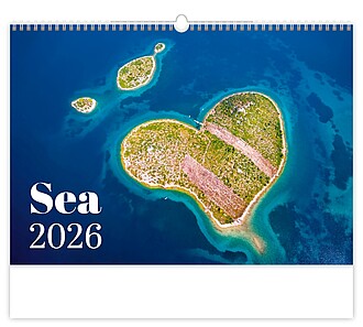 Sea 2026, nástěnný kalendář, prodloužená záda - reklamní kalendáře