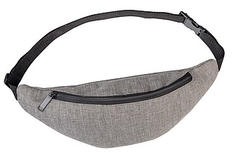 Šedá ledvinka s kapsou na zip - reklamní předměty