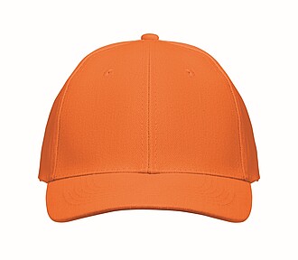 Šestipanelová baseballová kšiltovka, oranžová