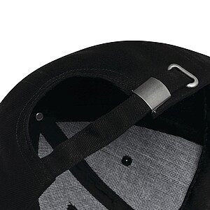 Šestipanelová bavlněná kšiltovka, černá