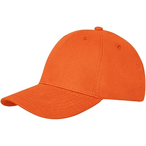 Šestipanelová kšiltovka Elevate DAVIS, oranžová