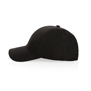 Šestipanelová kšiltovka z RPET, černá