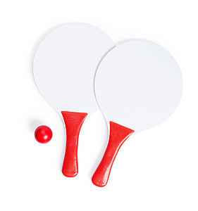 Set na plážový tenis, bílo červený - reklamní předměty