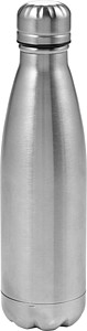 SIARA Dvoustěnná vakuová termoska z nerezové oceli, 500 ml, stříbrná - reklamní předměty