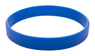 Silikonový náramek pro dospělé, rozměr: 202x12x2mm, modrý