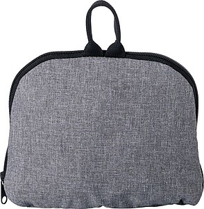 Skládací batoh se stahovací šňůrkou, 300D polyester, šedý