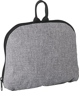 Skládací batoh se stahovací šňůrkou, 300D polyester, šedý