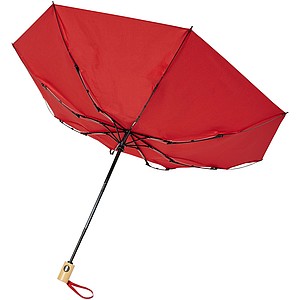 Skládací deštník s automatickým otevíráním, průměr 98cm, červená