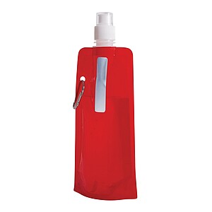 Skládací láhev na pití 400 ml, červená
