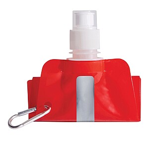 Skládací láhev na pití 400 ml, červená