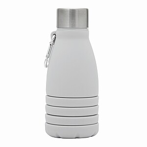 Skládací láhev na pití 550 ml, šedá