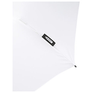 Skládací manuální deštník, pr. 96cm, z RPET, bílý