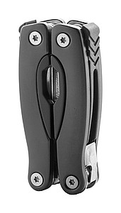 Skládací multitool, 12 funkcí, černá - reklamní předměty