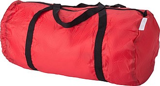 Skládací sportovní taška z RPET, 210D nylon, červená - ekologické reklamní předměty