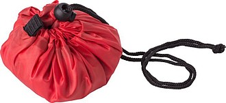 Skládací sportovní taška z RPET, 210D nylon, červená