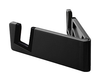 Skládací stojánek na mobil nebo tablet, černý - reklamní předměty