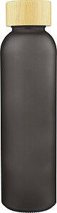 Skleněná láhev na pití, 500 ml, černá