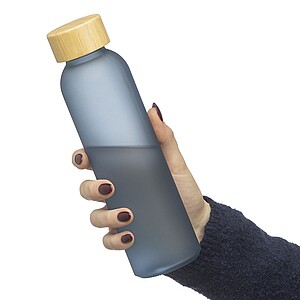 Skleněná láhev na pití, 500 ml, kobaltově modrá