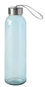Skleněná láhev na pití, 500ml, modrá