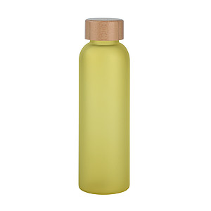 Skleněná láhev na pití, 500ml, transparentní žlutá