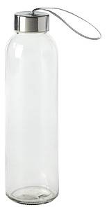 Skleněná láhev na pití, 500ml, transparentní