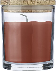 Skleněná svíčka, oranžová