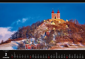 Slovakia Panorama 2026, nástěnný kalendář, prodloužená záda