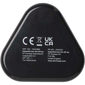 Sluchátka s úložným boxem z recyklovaného plastu, černá